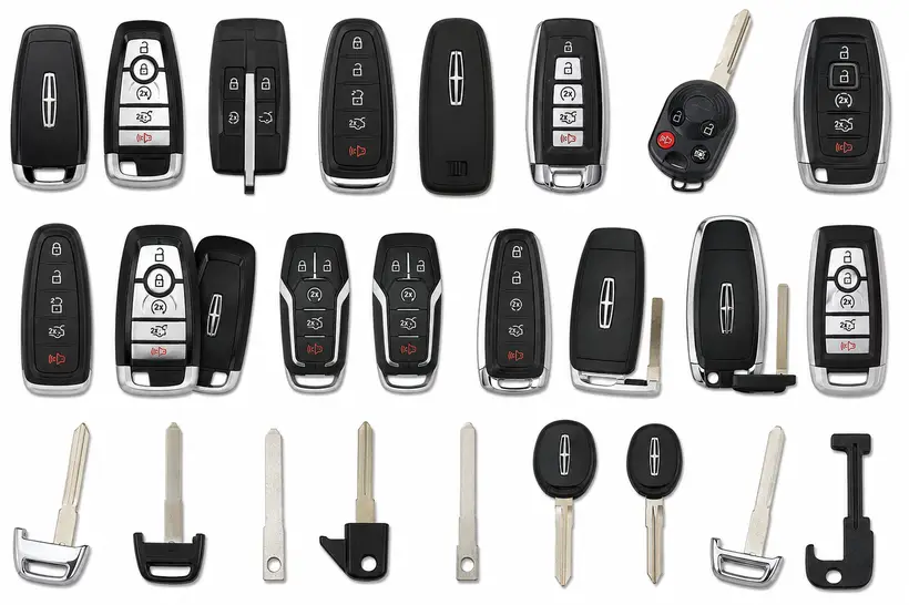 A range of Lincoln keys and fobs we cut and program in West Palm Beach, FL