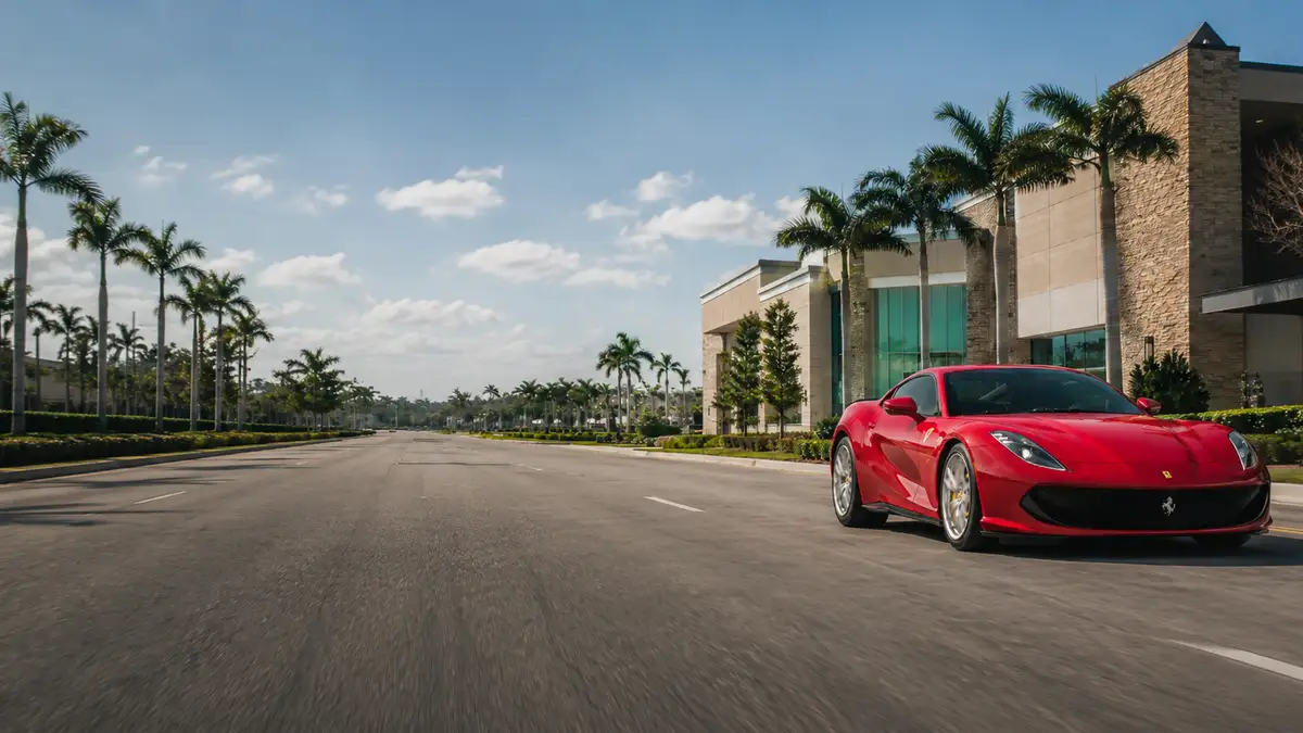 A Ferrari 812 Superfast in West Palm Beach, FL