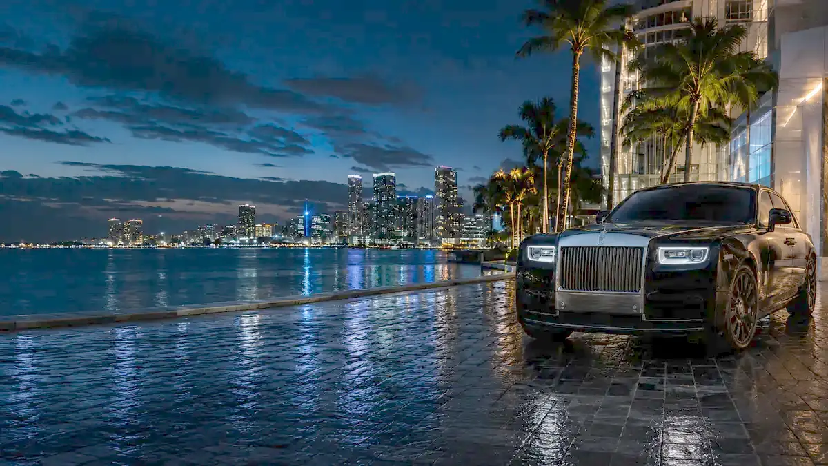 A Rolls-Royce Phantom in West Palm Beach, FL